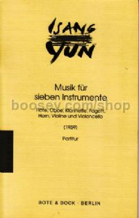 Music for 7 Instruments (1959) (Mixed Ensemble Study Score)