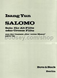 Salomo (1977/78) fr the Cantata "Der weise Mann" (Flute/Alto Flute)