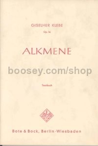 Alkmene (Libretto)