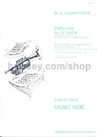 Prelude Du Te Deum For 2 Trumpets & Piano