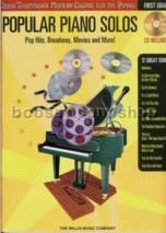 Popular Piano Solos First Grade Pop Hits Etc (Book & CD)