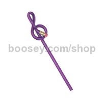 Bentcil Treble Clef Purple (Pack of 5)