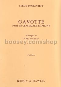 Gavotte from Classical Symphony (Orchestral Full Score)