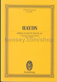 Missa Sancti Nicolai Hxx11 (Pocket Score)