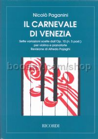 Variations on the Carnival of Venice, Op.10 (Violin & Piano)