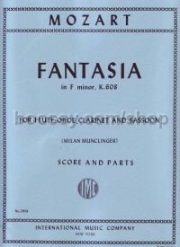 Fantasia in Fmin k608 for Woodwind Quartet
