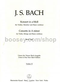 Violin Concerto in A minor BWV1041 (Violin 2 Part)