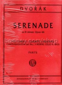Serenade in Dmin Op. 44 for 2 0boes, 2 Clarinets & 3 Bassoons (Set of Parts)