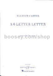 6 Letter Letter (Cor Anglais)