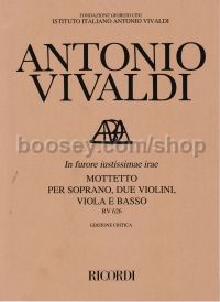 In Furore justissimae irae, RV 626 (Soprano & Mixed Ensemble)