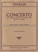 Concerto D Minor Op. 9/ 8 Violin & Piano
