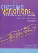 Creative Variations for for Treble or Descant Recorder vol.1 (Book & CD)