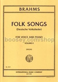 42 Folk Songs Vol. 2 (Deutsche Volkslieder) (High Voice) German/English