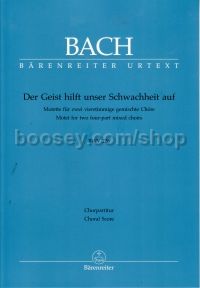 Der Geist Hilft bwv226a motet No2 Choral Sc