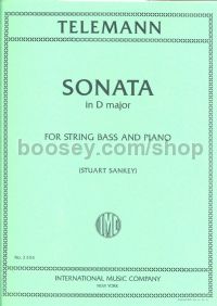 Sonata in D TWV 41:D6 (trans. Sankey for Double Bass)