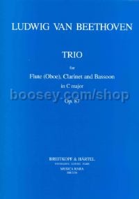 Trio Op. 87 Flute/Clarinet/Bassoon (Score and Parts)