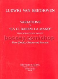 Variations on La Ci Arem Mano arr. Flute/Clarinet/Bassoon