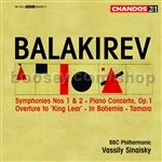 Symphonies Nos 1 & 2/Piano Concerto/'King Lear'/In Bohemia/Tamara (Chandos Audio CD)