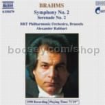 Symphony No.2 in D major Op 73/Serenade No.2 in A Major Op 16 (Naxos Audio CD)
