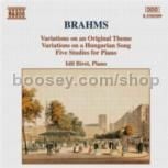 Variations Op 21 Nos 1 & 2/5 Piano Studies (Naxos Audio CD)