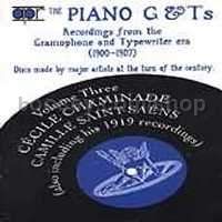 Piano G & Ts vol.3 - Recordings from the Gramophone & Typewriter era (APR Audio CD)