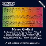 Complete Works for Flute & Guitar vol.2 (BIS Audio CD)