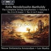 Complete String Symphonies, vol.3 (BIS Audio CD)
