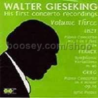Walter Gieseking - His First Concerto Recordings (vol.3) (APR Audio CD)