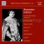 Gigli Edition vol.12, London Recordings (Naxos Audio CD)