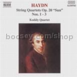 String Quartets Op. 20, Nos. 1- 3, 'Sun Quartets' (Naxos Audio CD)