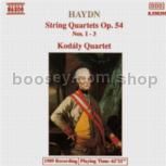String Quartets Op. 54, Nos. 1- 3 (Naxos Audio CD)