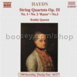 String Quartets Op. 55, Nos. 1 - 3 (Naxos Audio CD)