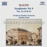 Symphonies vol.8 (Nos. 23, 24, 61) (Naxos Audio CD)
