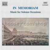 In Memoriam, Music for solemn Occasions (Naxos Audio CD)