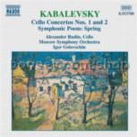 Cello Concertos Nos. 1 & 2/Spring, Op. 65 (Naxos Audio CD)