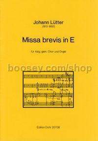 Missa brevis in E Major (choral score)