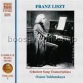 Complete Piano Music (5): Schubert Song Transcriptions vol.1 (Naxos Audio CD)