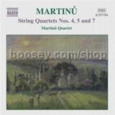 String Quartets Nos. 4, 5 & 7 (Naxos Audio CD)