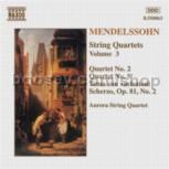 String Quartets vol.3, Nos. 2 & 5/Scherzo Op. 81, No.2 (Naxos Audio CD)
