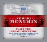 Menuhin Plays The Great Concertos (Naxos Audio CD)