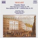 Oboe Quartet, K. 370/Horn Quintet, K. 407/A Musical Joke, K. 522 (Naxos Audio CD)