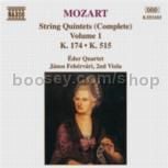 String Quintets vol.1, K. 174 & K. 515 (Naxos Audio CD)