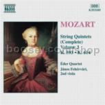 String Quintets vol.3, K. 593 & K. 614 (Naxos Audio CD)