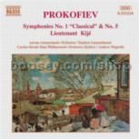 Symphonies Nos. 1 & 5/Lieutenant Kije/Love for Three Oranges - Suite Op 33bis (Naxos Audio CD)