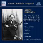 1946 New York & 1949 London Recordings, Segovia vol.2 (Naxos Audio CD)