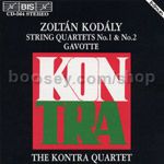 String Quartet No.1/Gavotte for three violins & cello/String Quartet No.2, Op. 10 ` (BIS Audio CD)