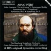Cello Concerto and Symphonies No1, No2 and No3 (BIS Audio CD)