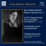 Piano Concerto No3/Paganini Etudes (Horowitz) (Naxos Audio CD)