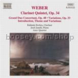 Clarinet Quintet, Op. 34/Grand Duo Concertant (Naxos Audio CD)