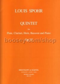 Quintetr Op. 52 Piano Fl Cl Bsn Hn